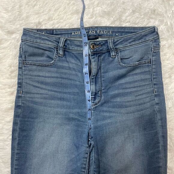 American Eagle Jeans Size 8 Super Stretch Super Hi-Rise Jegging 27" Inseam - Picture 9 of 10